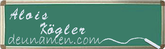 Alois Kögler Visitenkarte